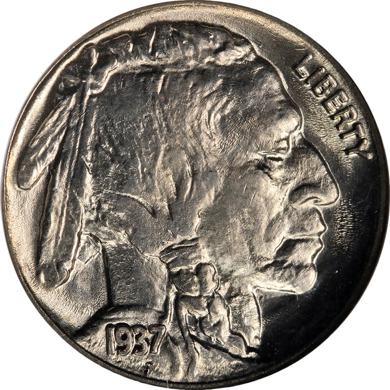 NGC MS66 1937 Philadelphia Buffalo Nickel With Exceptional Luster (1 of 4)