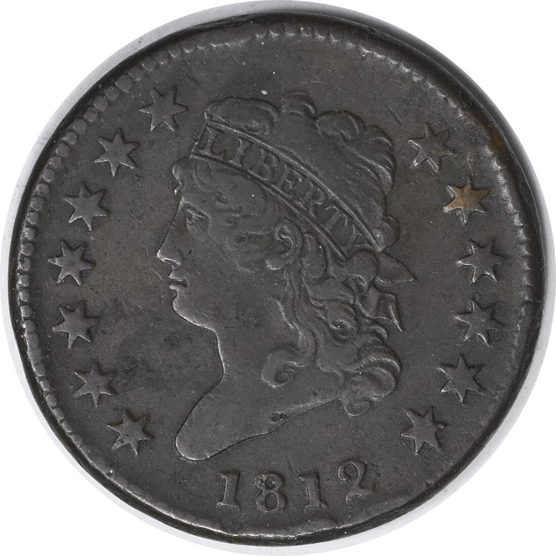 1812 Classic Head Large Cent Copper Coin Very Fine Uncertified (1 of 2)