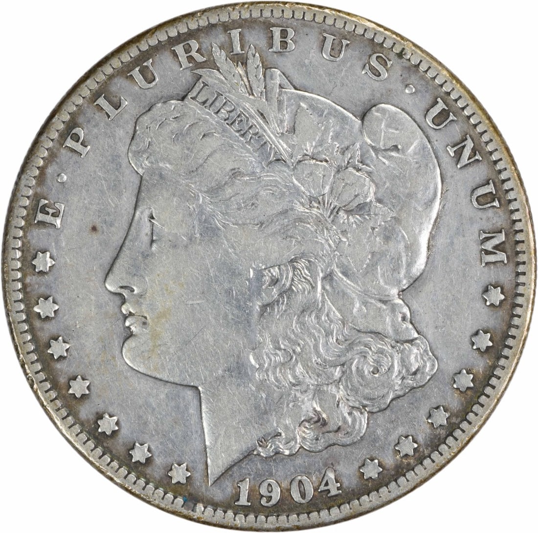 1904-S Morgan Silver Dollar VF Uncertified Coin San Francisco (1 of 2)