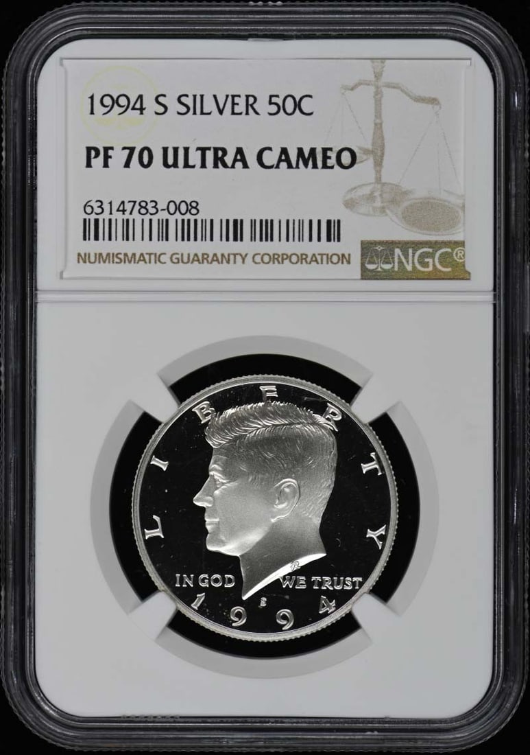 1994 S Kennedy Half Dollar NGC PR70DCAM Coin (1 of 2)