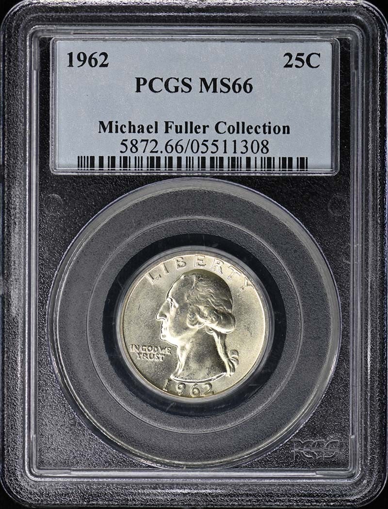 PCGS MS66 1962 Washington Quarter Philadelphia Mint 25C (1 of 4)