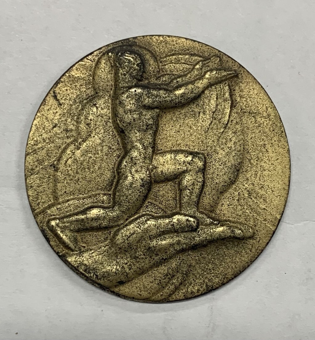 Bronze 1 oz National Sculpture Society 50th Anniversary Medal by Maco 1.5 in (1 of 2)