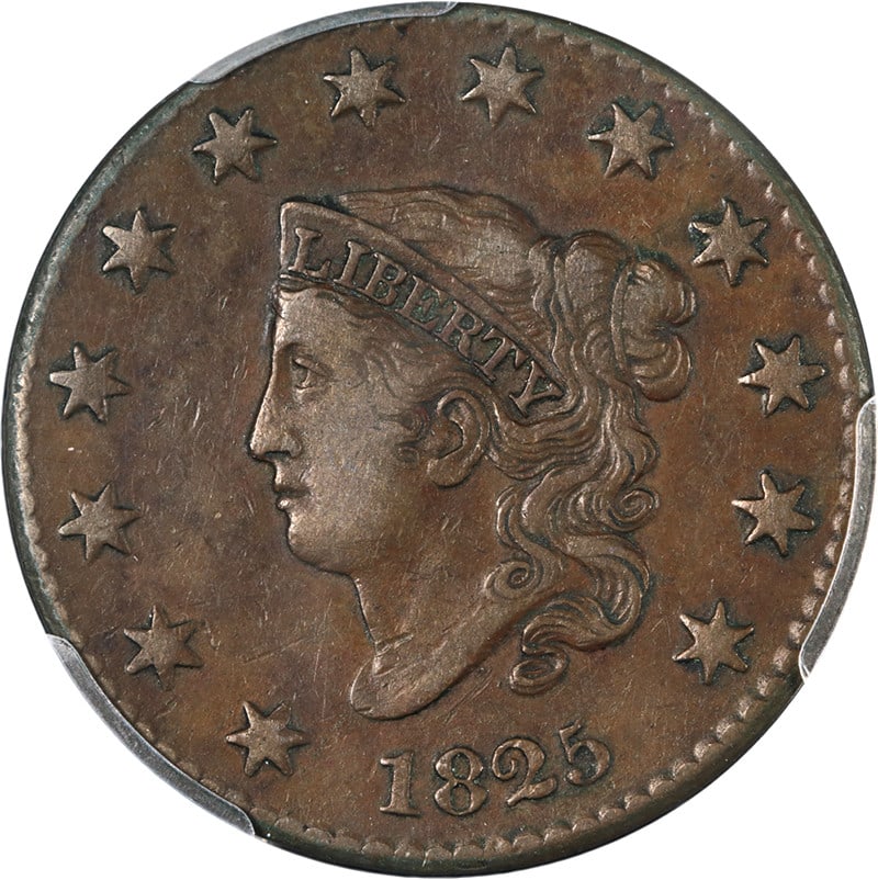 1825 Large Cent PCGS VF35 N.3 R.4 Copper Coin with Strong Strike (1 of 4)