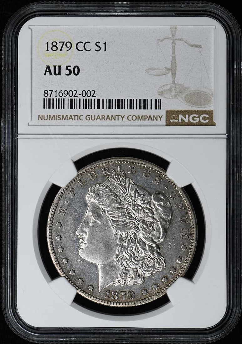 NGC AU50 1879 Carson City Morgan Silver Dollar (1 of 2)