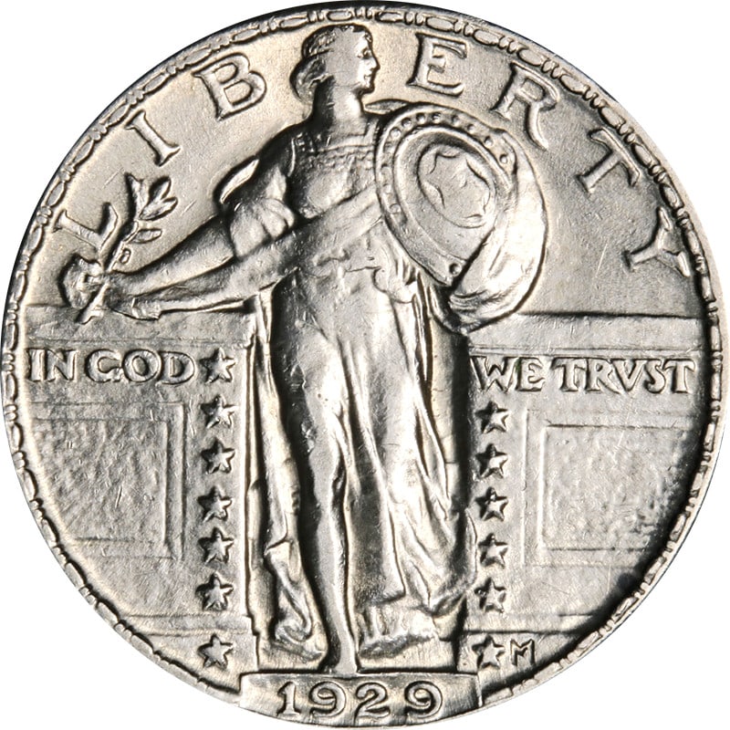 1929-P Silver Standing Liberty Quarter Circulated Philadelphia Mint (1 of 2)