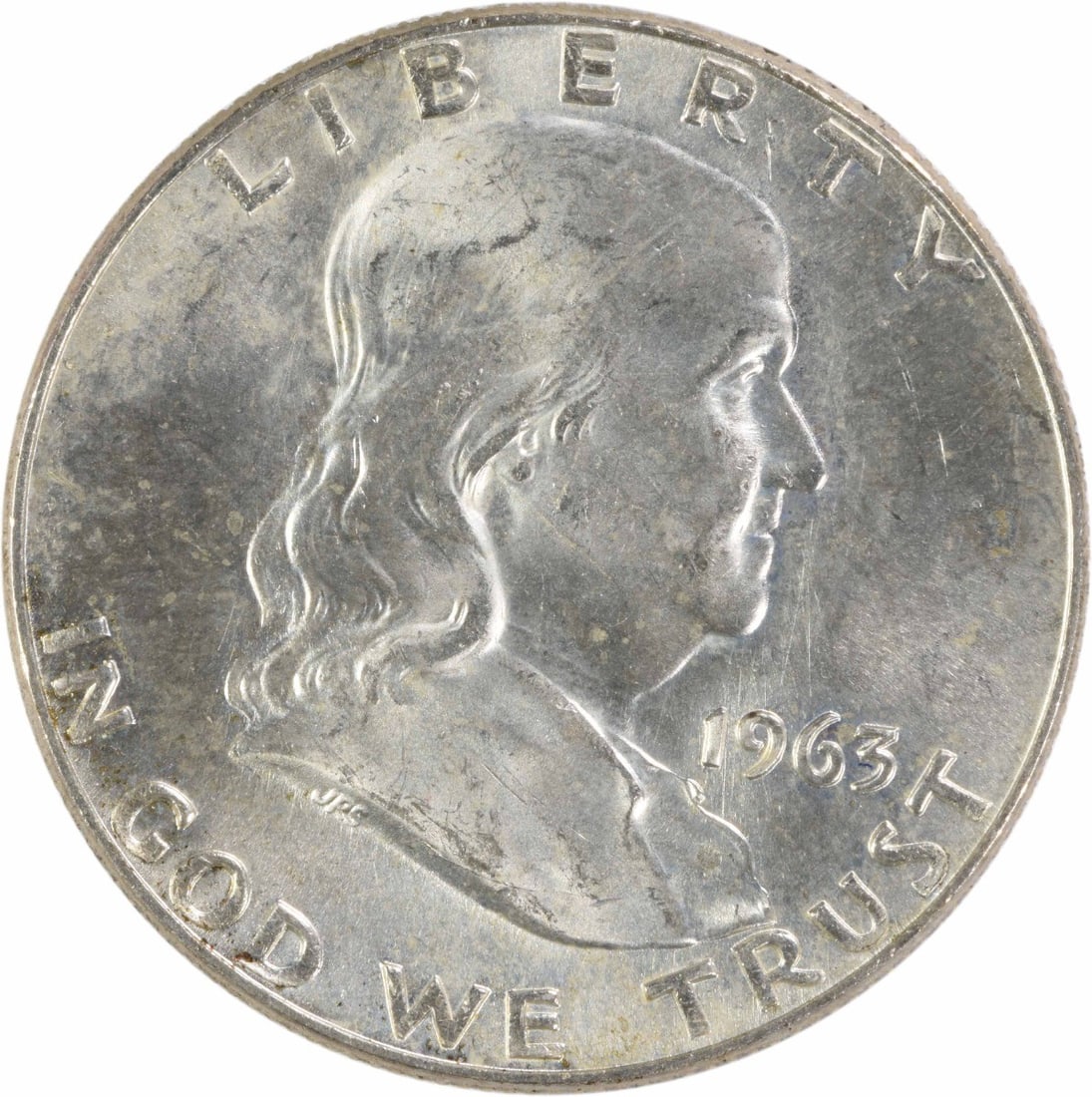 1963 D Franklin Half Dollar Silver Choice Brilliant Uncirculated Uncertified (1 of 2)