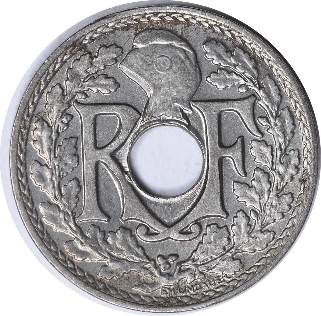 1927 France 5 Centimes KM875 Silver Uncirculated Coin BU: 1927 France 5 Centimes KM875 Silver Uncirculated Coin BU This 1927 France 5 Centimes coin is a striking example of historical currency. Featuring a composition of silver, it is classified as uncircula