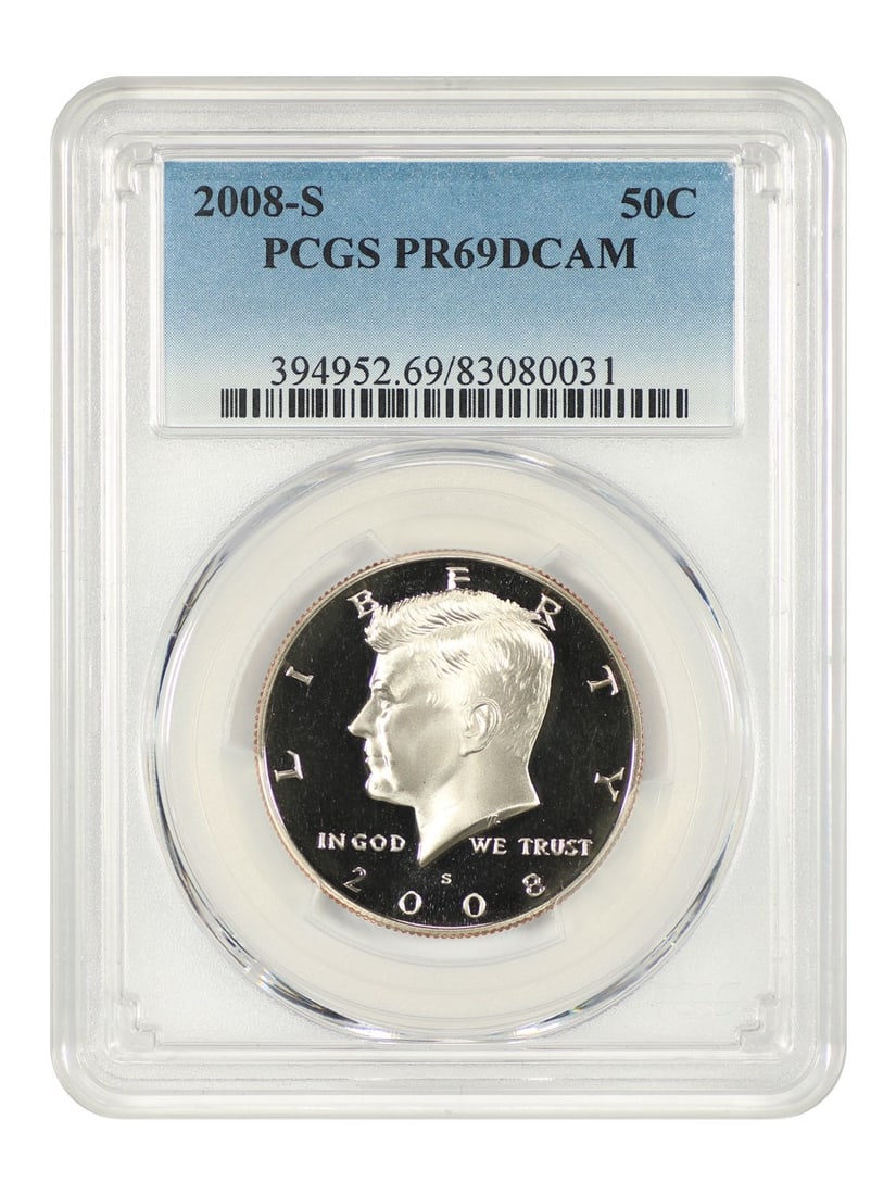 2008-S Kennedy Half Dollar PCGS PR69DCAM Uncirculated (1 of 4)