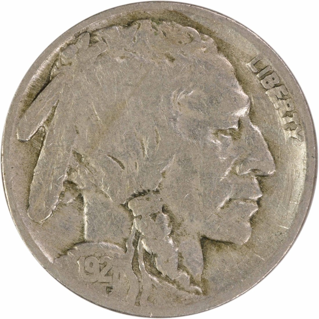 San Francisco Mint 1921 Buffalo Nickel VG 5 Cent Uncertified Coin (1 of 2)