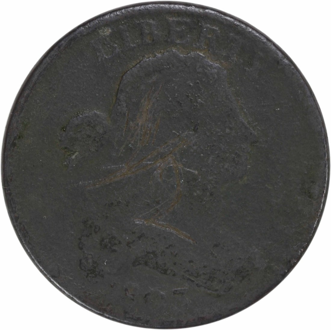 1803 Draped Bust Large Cent AG Uncertified Copper Coin: 1803 Draped Bust Large Cent AG Uncertified Copper Coin This 1803 Large Cent features the Draped Bust design by Robert Scot, showcasing a piece of American history. Struck in copper at the Philadelphia