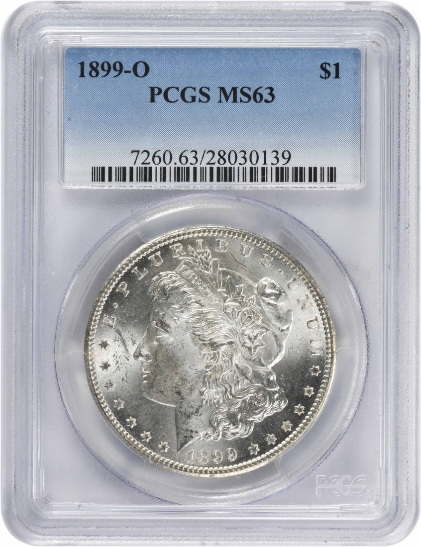 1899-O Morgan Silver Dollar MS63 PCGS Uncirculated Coin (1 of 2)