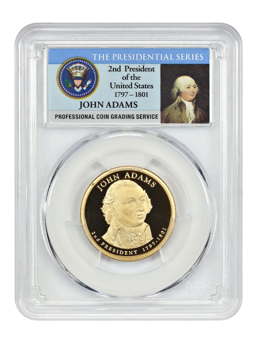 John Adams 2007-S $1 Presidential Dollar PCGS PR69DCAM Proof Coin (1 of 4)
