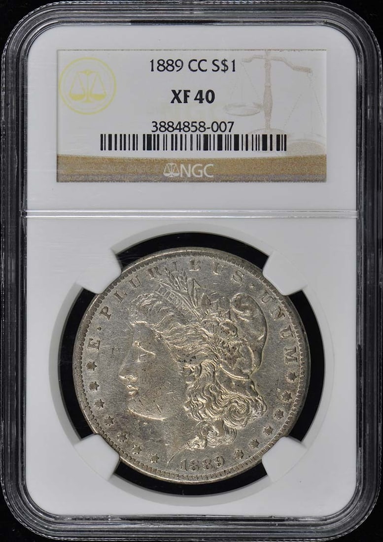 1889 Carson City Morgan Dollar NGC XF40 Certified (1 of 2)
