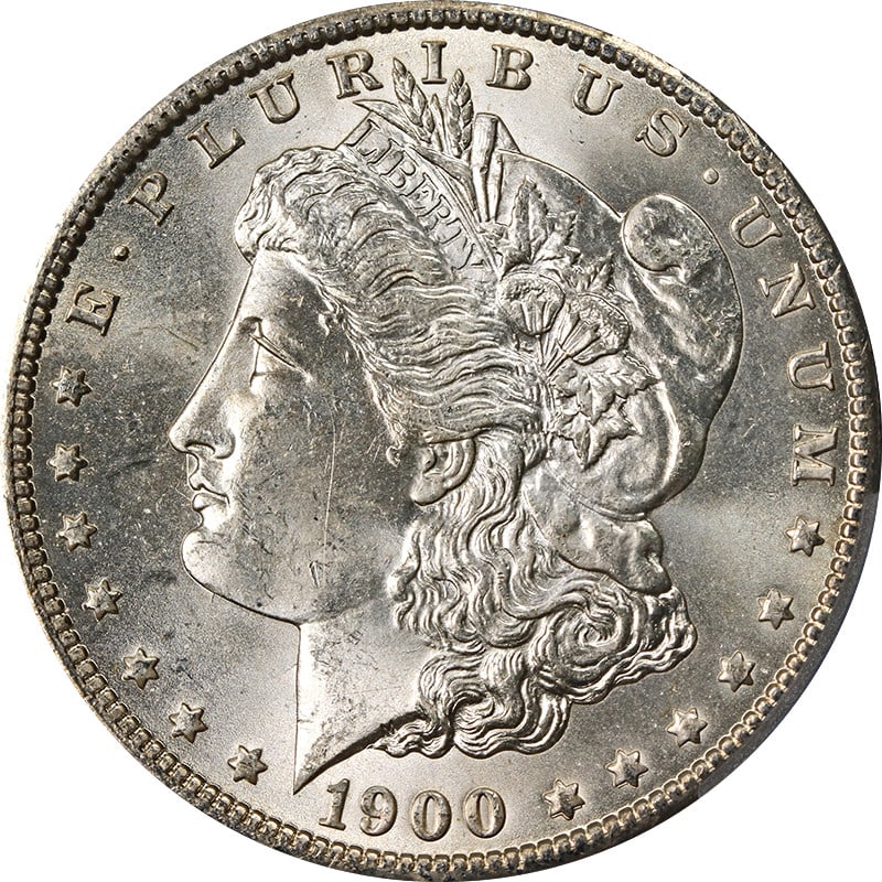 PCGS MS65 1900-O VAM 15A Morgan Dollar Doubled Stars and Clash (1 of 4)