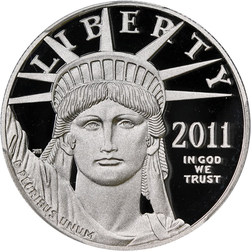 PCGS PR70 2011-W Platinum Eagle $100 Proof Deep Cameo Blue Label: PCGS PR70 2011-W Platinum Eagle $100 Proof Deep Cameo Blue Label This 2011-W Platinum American Eagle $100 coin is certified by PCGS with a PR70 DCAM Blue Label, indicating a perfect, uncirculated proo