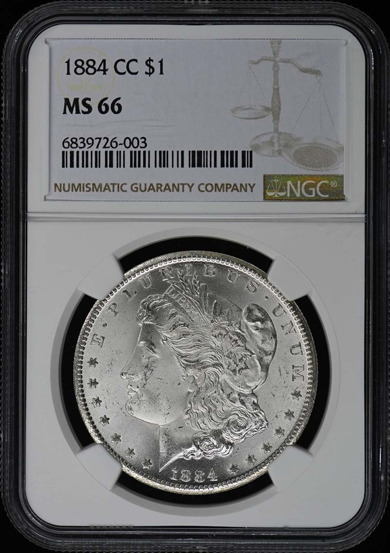 1884-CC Morgan Dollar NGC MS66 Uncirculated Coin (1 of 4)