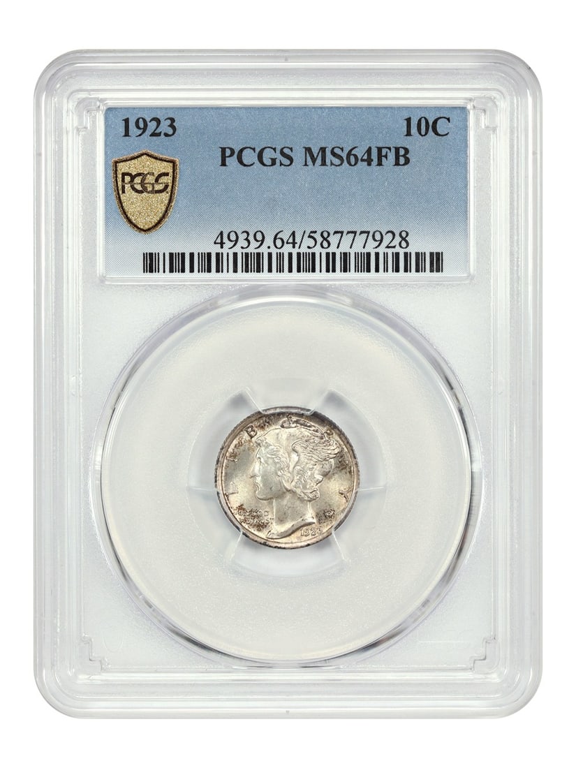 1923 Mercury Dime 10C PCGS MS64FB Uncirculated Coin (1 of 4)