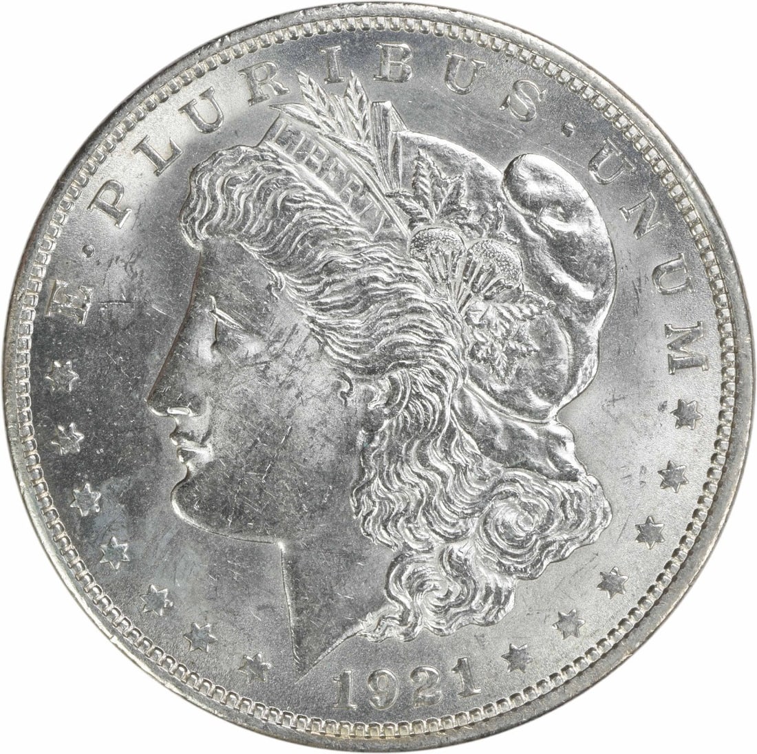 1921 Morgan Silver Dollar BU Uncertified Silver Coin (1 of 2)