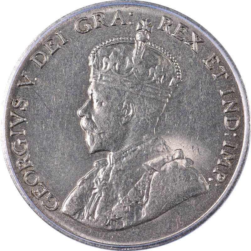 1929 Canadian Five Cent Coin ICG Certified MS61 KM 29: 1929 Canadian Five Cent Coin ICG Certified MS61 KM 29 This is a 1929 Canada Five Cents coin certified by ICG with a grade of MS61. The coin is uncirculated and features a composition classified as 'Ot