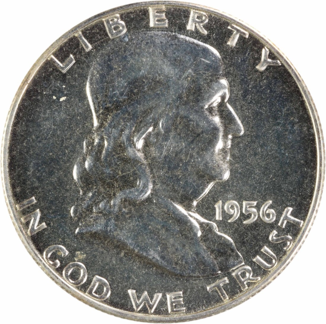 1956 Silver Franklin Half Dollar Proof Uncertified Choice Plus (1 of 2)