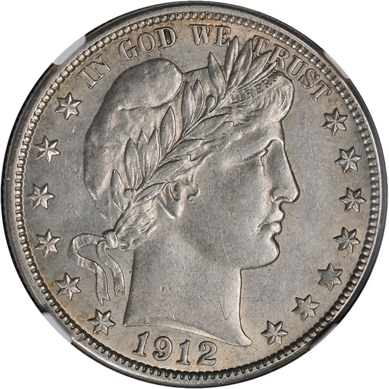 NGC AU Details 1912-D Silver Barber Half Dollar Strong Strike (1 of 4)