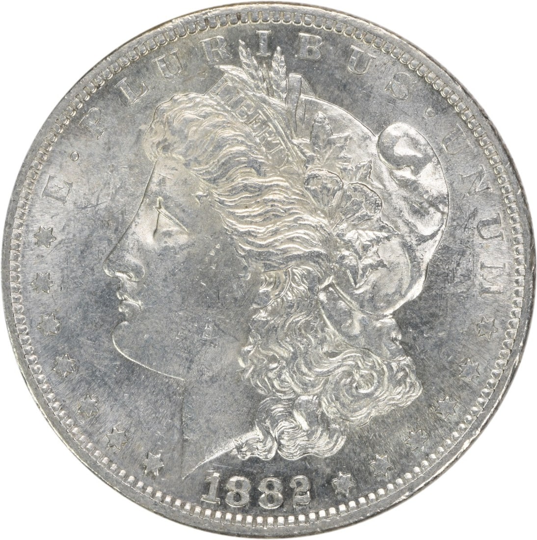 1882-S Morgan Silver Dollar Uncertified BU Silver Coin: 1882-S Morgan Silver Dollar Uncertified BU Silver Coin This 1882-S Morgan Silver Dollar is a stunning example of American coinage, featuring a beautiful uncirculated finish. Struck in 1882 at the San