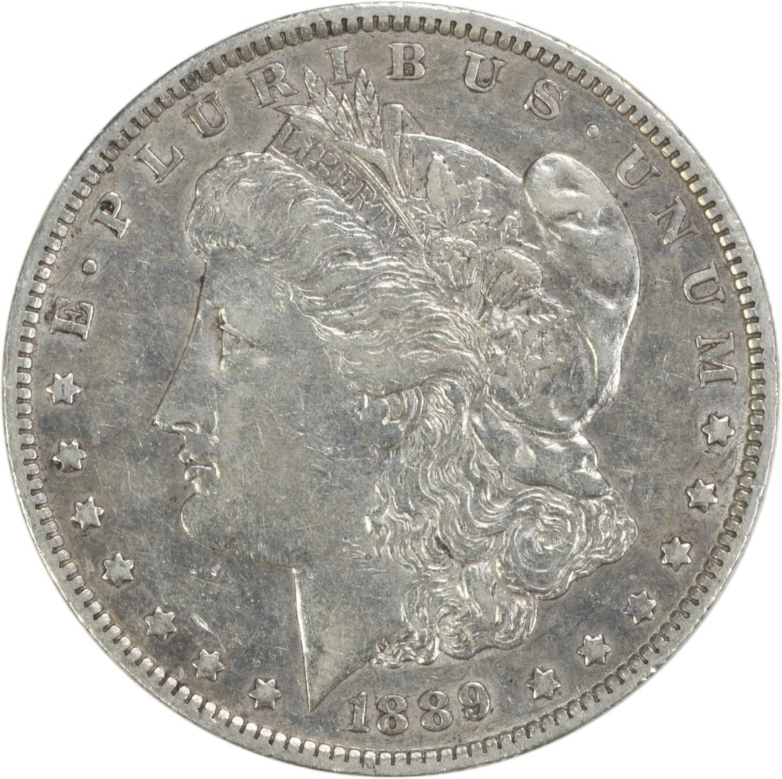 1889-O Morgan Silver Dollar 90% Silver Uncertified Coin: 1889-O Morgan Silver Dollar 90% Silver Uncertified Coin This 1889-O Morgan Silver Dollar is a stunning piece of numismatic history, featuring the iconic design by George T. Morgan. Struck at the New O