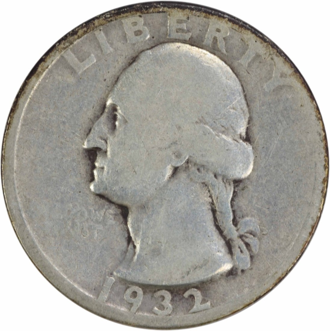 1932-D Washington Silver Quarter 25C G Uncertified 90% Silver: 1932-D Washington Silver Quarter 25C G Uncertified 90% Silver This 1932-D Washington Silver Quarter is a notable collectible from the United States, featuring a classic design by John Flanagan. Struck