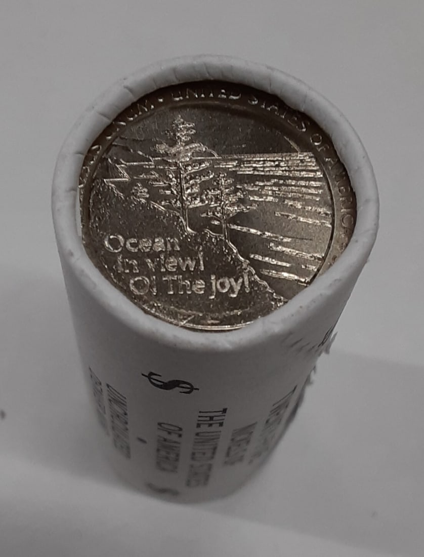 250 Uncirculated 2005-D Jefferson Nickels Ocean in View Reverse Ten Rolls in Box: 250 Uncirculated 2005-D Jefferson Nickels Ocean in View Reverse Ten Rolls in Box This box includes ten uncirculated 25-coin rolls of 2005-D Jefferson Nickels, totaling 250 coins. Each coin features th