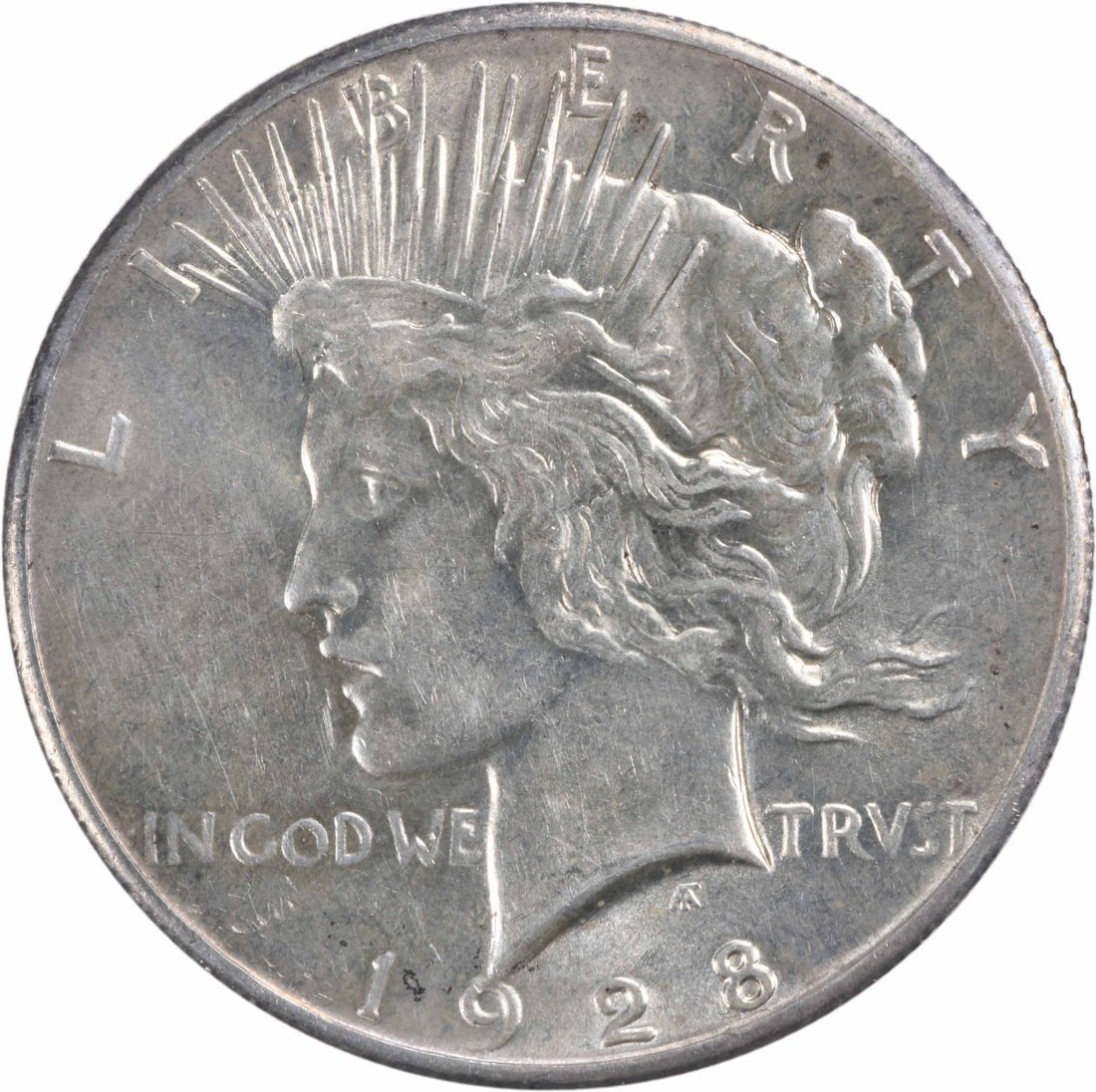 1928 Peace Silver Dollar Uncertified Brilliant Uncirculated Coin (1 of 2)