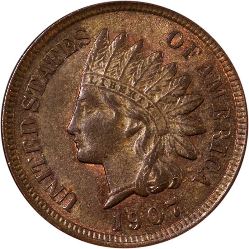 1907 Copper Indian Head Cent United States Circulated Coin: 1907 Copper Indian Head Cent United States Circulated Coin This 1907 Indian Cent is a circulated, pre-owned coin composed of copper and was minted in the United States. It is uncertified. Specificatio