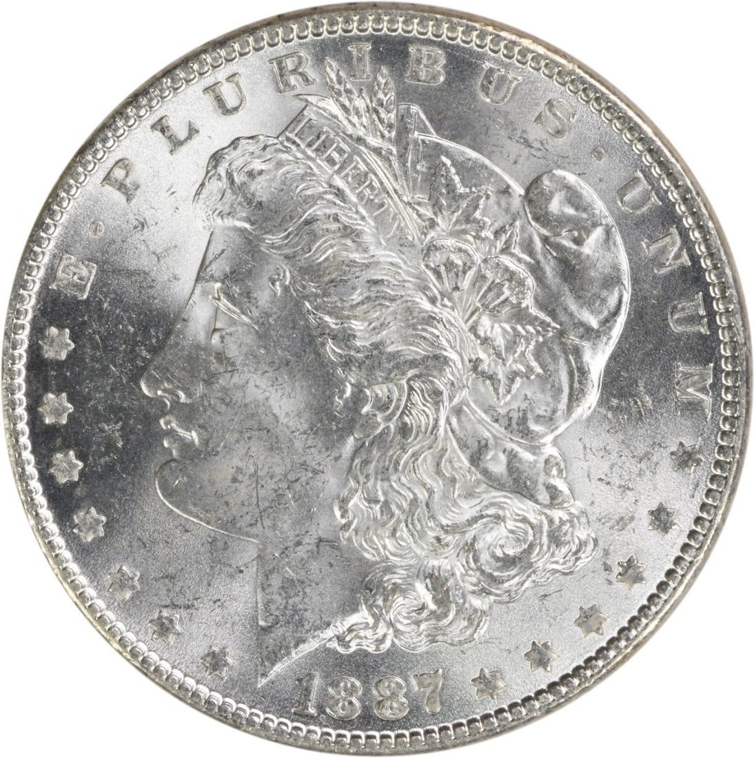 1887 Morgan Silver Dollar Choice BU Uncertified Coin (1 of 2)