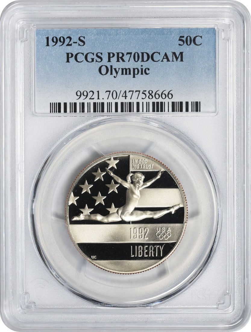 1992-S Olympic Half Dollar PR70DCAM PCGS Uncirculated Coin (1 of 2)