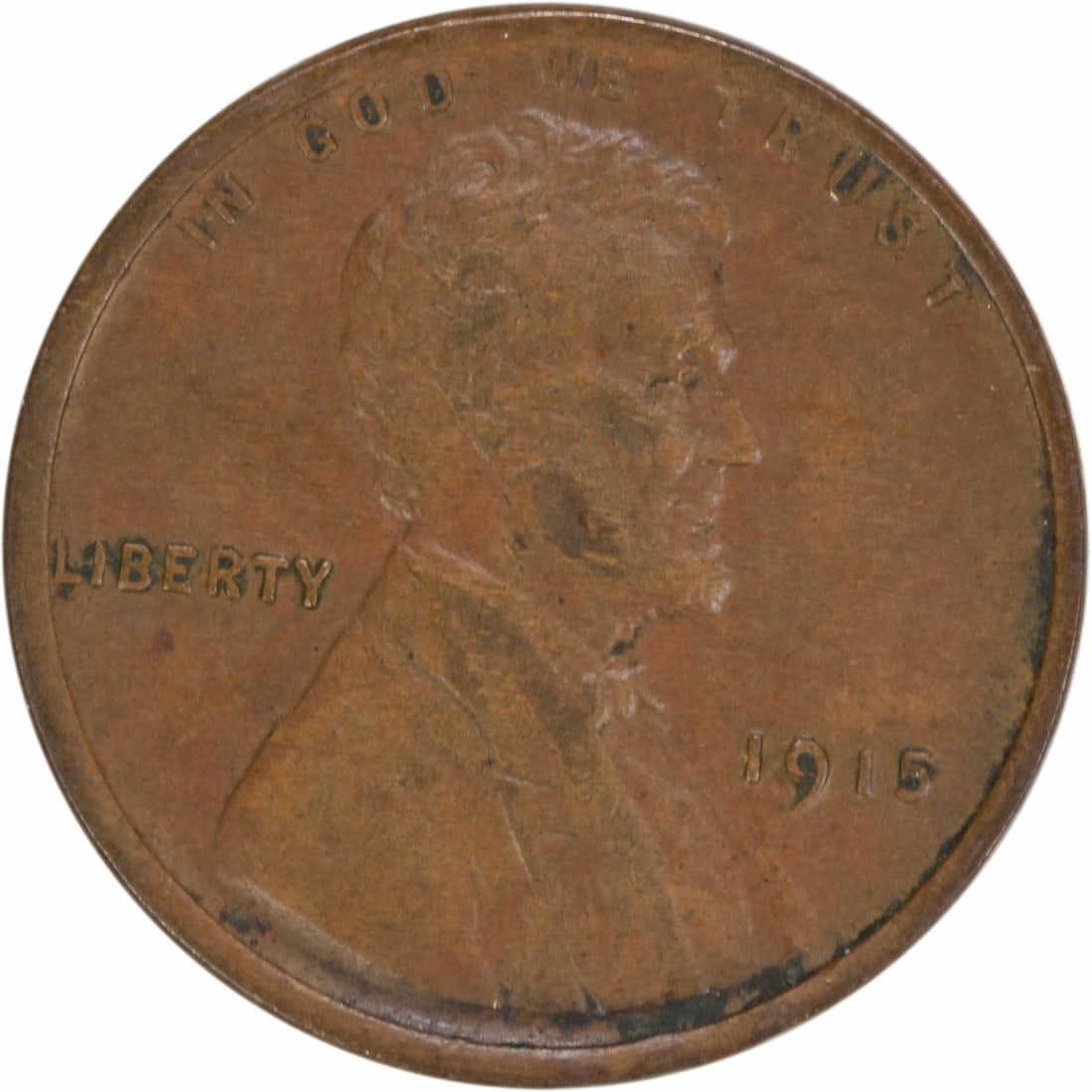 1915 Lincoln Wheat Cent EF Uncertified Copper Coin (1 of 2)