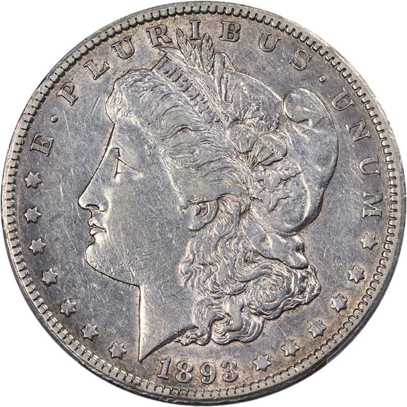 PCGS XF Details 1893-CC Morgan Dollar Silver Key Date Coin (1 of 4)