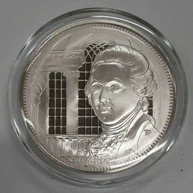 Sterling Silver Thomas Lynch Jr. Declaration Medal by Franklin Mint: Sterling Silver Thomas Lynch Jr. Declaration Medal by Franklin Mint This Franklin Mint sterling silver medal honors Thomas Lynch Jr., one of the signers of the Declaration of Independence. Part of a l