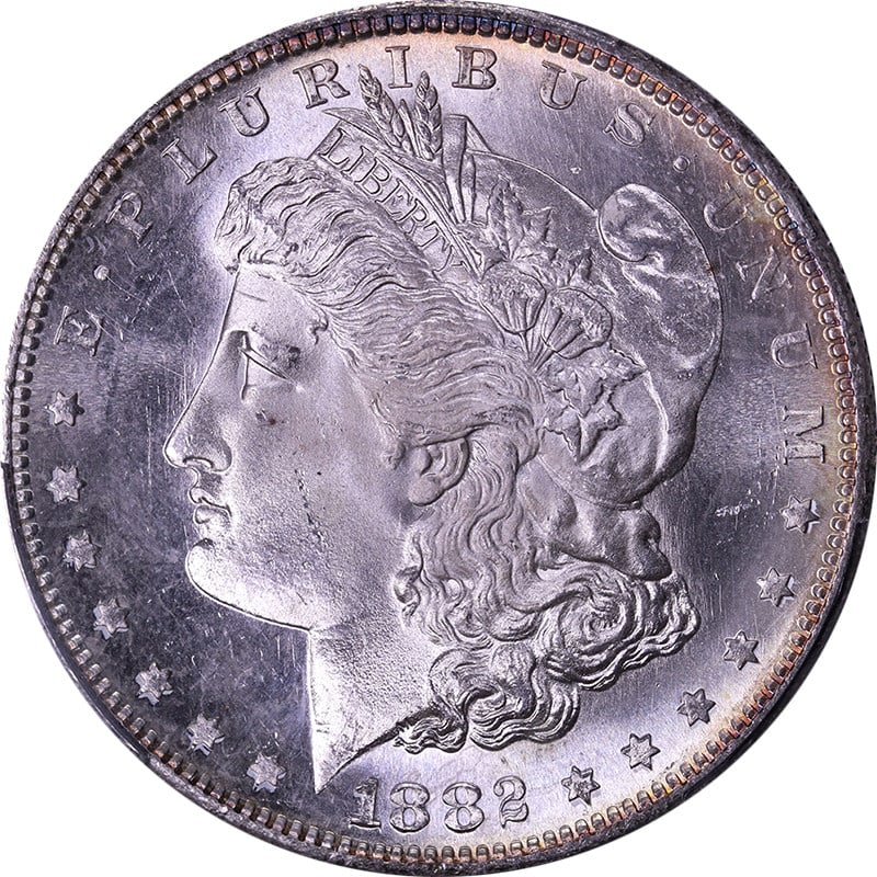 1882-S Morgan Silver Dollar PCGS MS66 Strong Strike Stunning Luster (1 of 4)