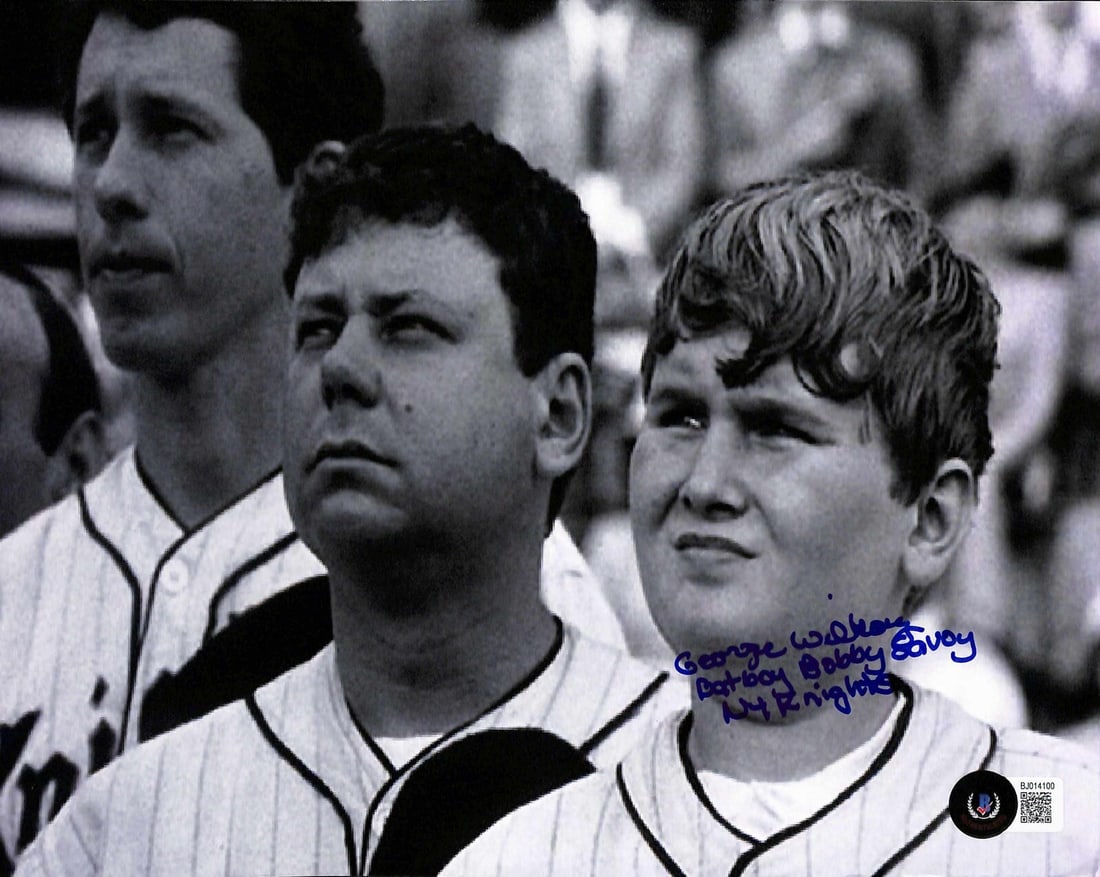 George Wilkosz autographed 8x10 photo as Bobby Savoy in The Natural Beckett authenticated: George Wilkosz autographed 8x10 photo as Bobby Savoy in The Natural Beckett authenticated This is an 8x10 photograph signed by George Wilkosz, who portrayed "Bobby Savoy" in the movie The Natural. The