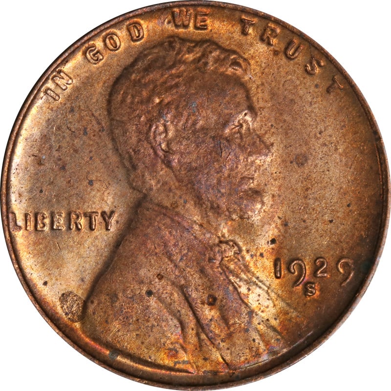1929-S Lincoln Cent Circulated Copper Coin for Collectors: 1929-S Lincoln Cent Circulated Copper Coin for Collectors This 1929-S Lincoln Cent features a classic design with a rich copper composition. The coin is classified as circulated, showcasing its histor