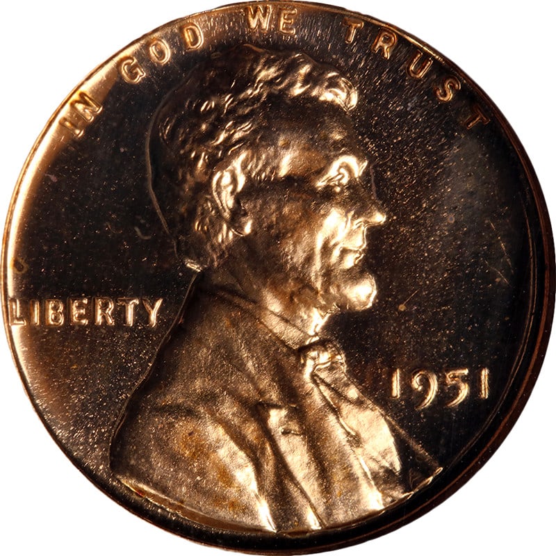 NGC PF66 Cameo 1951 Lincoln Cent Proof Copper Coin Strong Strike (1 of 4)