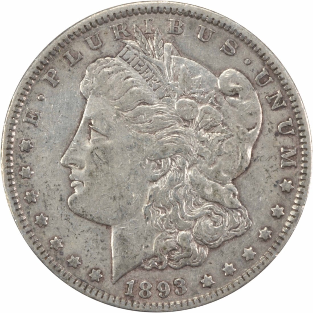 1893 Morgan Silver Dollar Uncertified VF Coin by George T. Morgan (1 of 2)