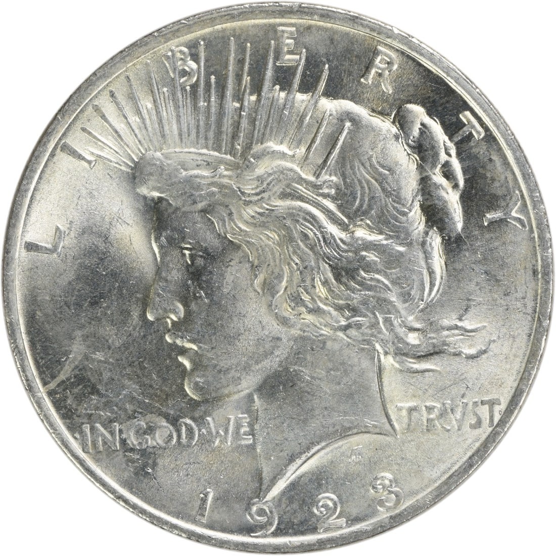 1923 Peace Silver Dollar Uncertified BU Coin (1 of 2)