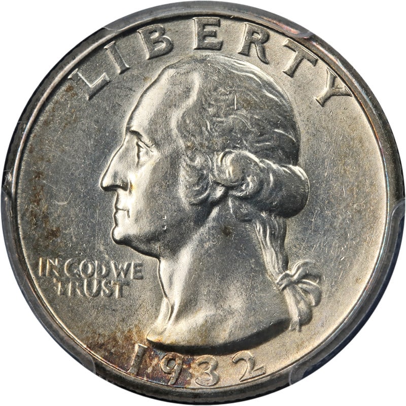 1932-D Washington Quarter PCGS AU58 Key Date Silver Coin (1 of 4)