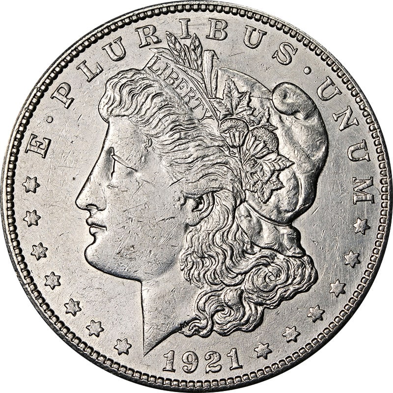 1921-S Morgan Silver Dollar VAM 1B4a Thornhead Silver Coin (1 of 2)