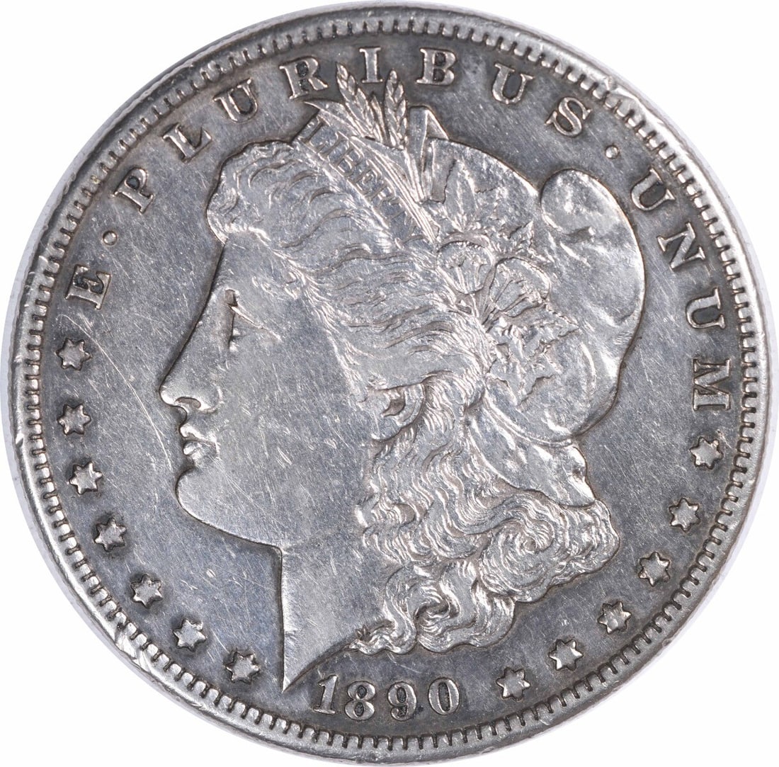 1890-CC Morgan Silver Dollar 90% Silver Uncertified Coin (1 of 2)