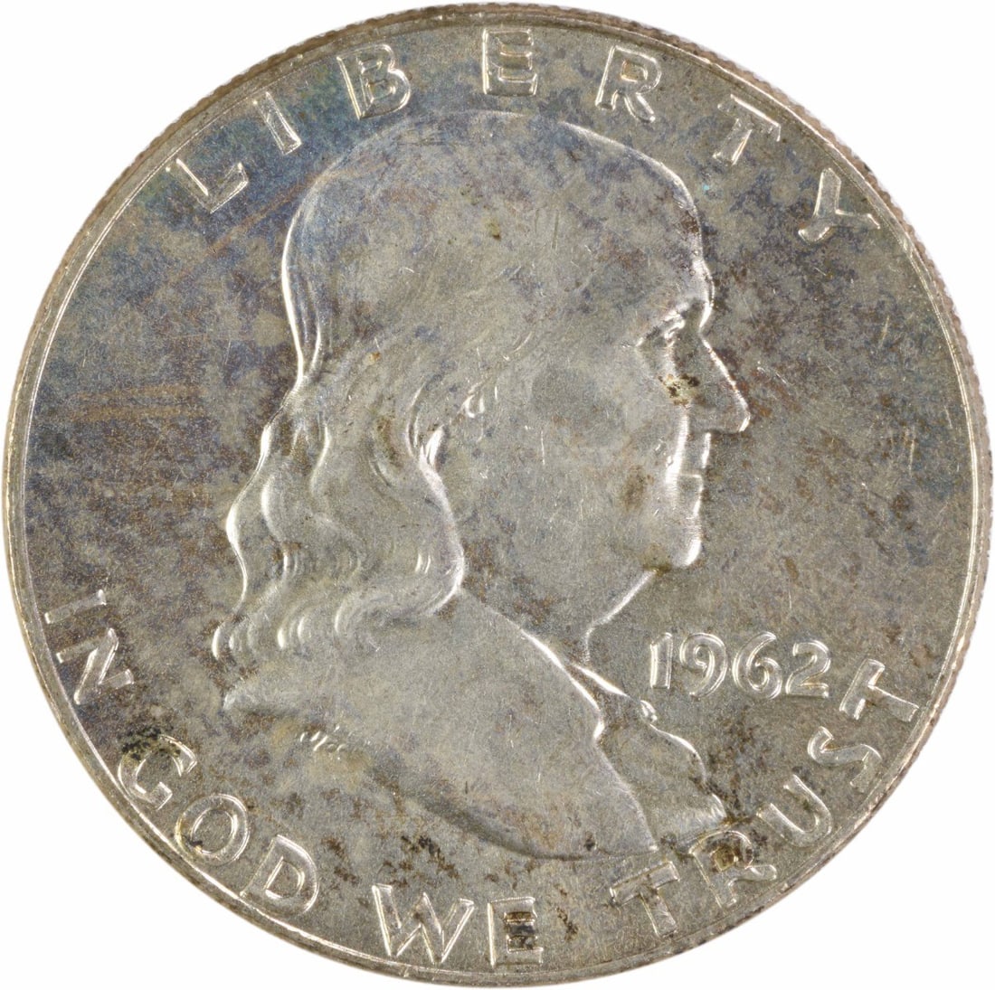 Franklin 1962-D Half Dollar 90 Percent Silver AU Uncertified Coin (1 of 2)