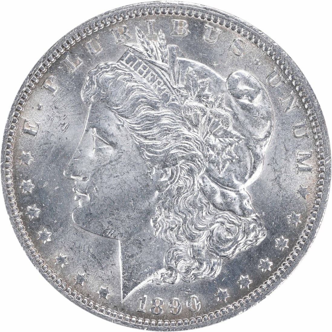 1890-O Morgan Silver Dollar Choice BU Uncertified Silver Coin (1 of 2)