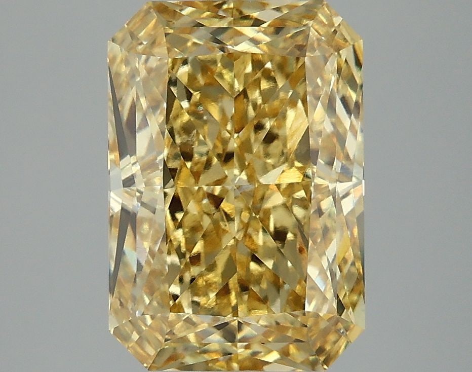 Loose Diamond - RADIANT 4.01ct Fancy Vivid Yellow VS1 (1 of 1)