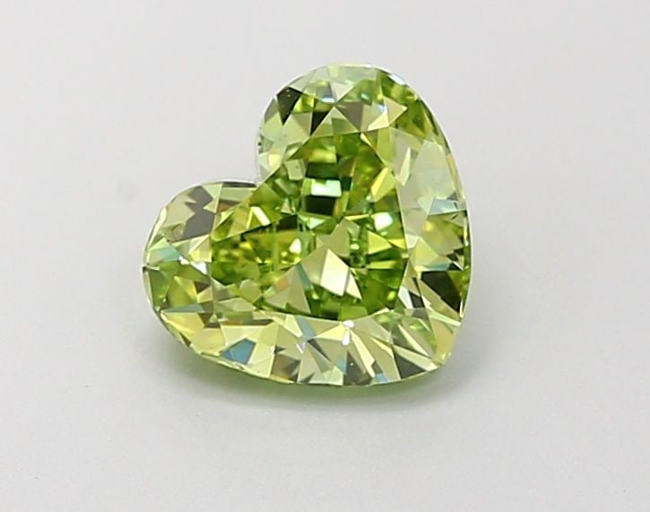 Loose Diamond - HEART 1.0ct Fancy Vivid Green VVS2: Loose Diamond - HEART 1.0ct Fancy Vivid Green VVS2 Source: This is a real non-mined Diamond that has been grown in a lab Shape: HEART Carats: 1.0 Color: Fancy Vivid Green Certification: IGI Video: