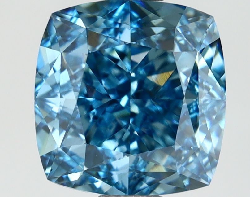 Loose Diamond - CUSHION MODIFIED 1.38ct Fancy Vivid Blue VS1: Loose Diamond - CUSHION MODIFIED 1.38ct Fancy Vivid Blue VS1 Source: This is a real non-mined Diamond that has been grown in a lab Shape: CUSHION MODIFIED Carats: 1.38 Color: Fancy Vivid Blue Certific